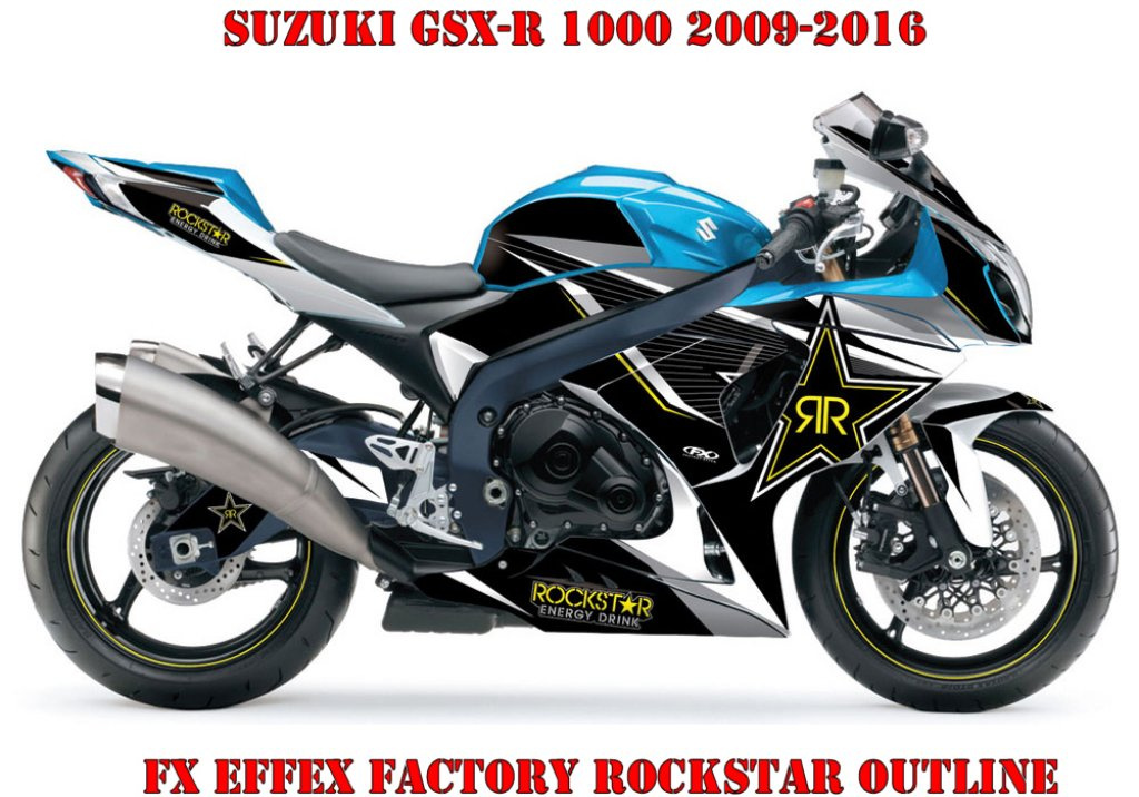 Rockstar Yellow Star für Suzuki GSX-R 1000 2009-2016